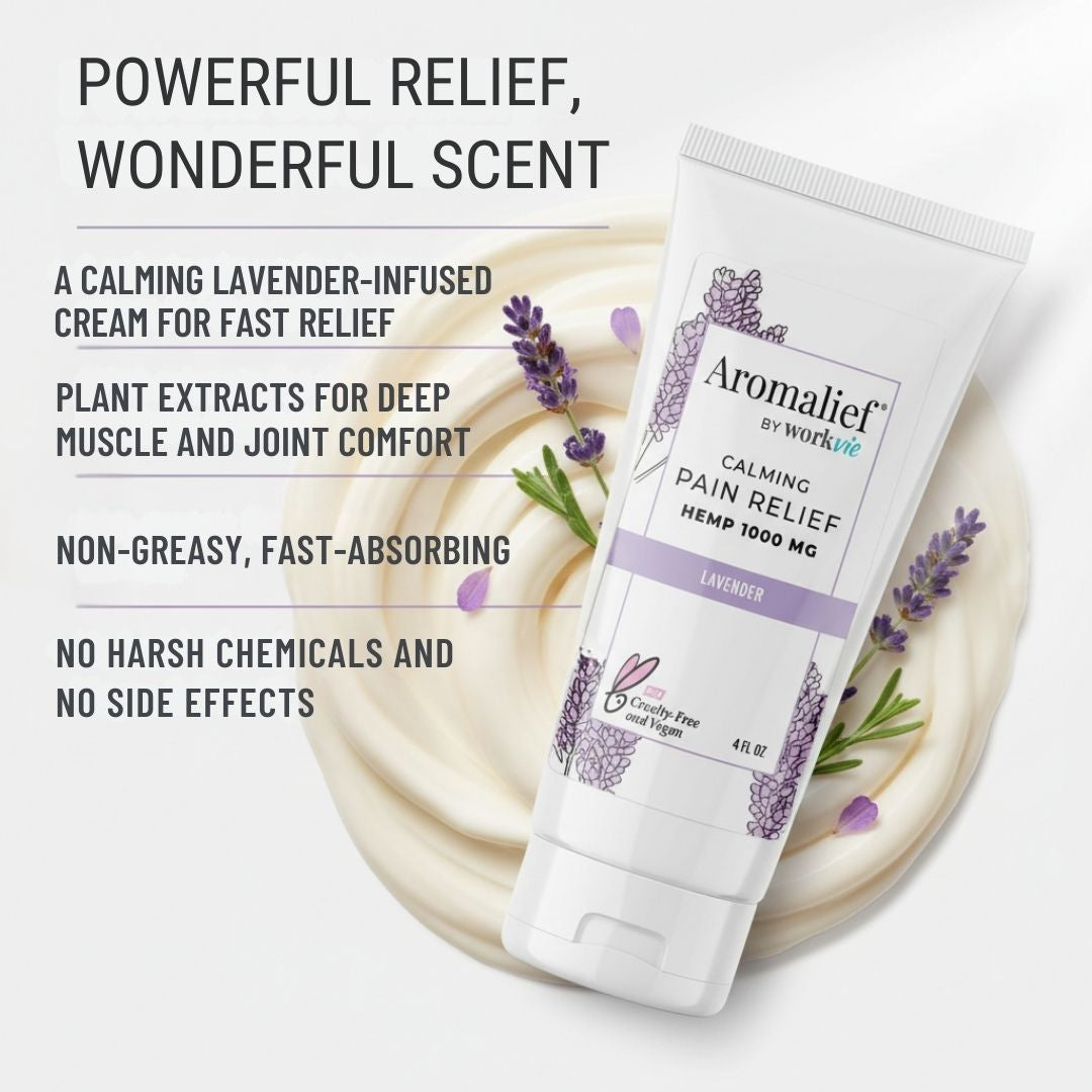 Lavender Pain Relief Vegan Cream | Aromalief