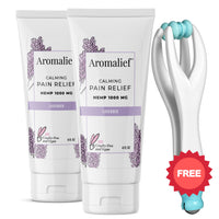 Pain Relief Cream and Finger Massager Aromalief