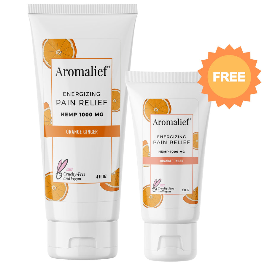 Aromalief Orange Ginger Pain Relief Cream and Free Travel Cream Special Offer
