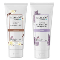 Aromalief Vanilla and Lavender Pain Relief Creams 2 Pack Set