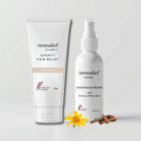 Soothing Pain Relief Creams and Magnesium Spray Set - Aromalief