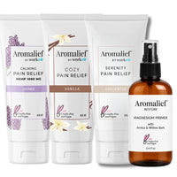 Soothing Pain Relief Creams and Magnesium Spray Set - Aromalief