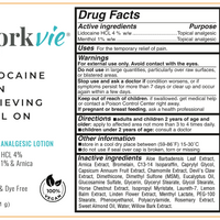 Workvie Lidocaine Roll On Label