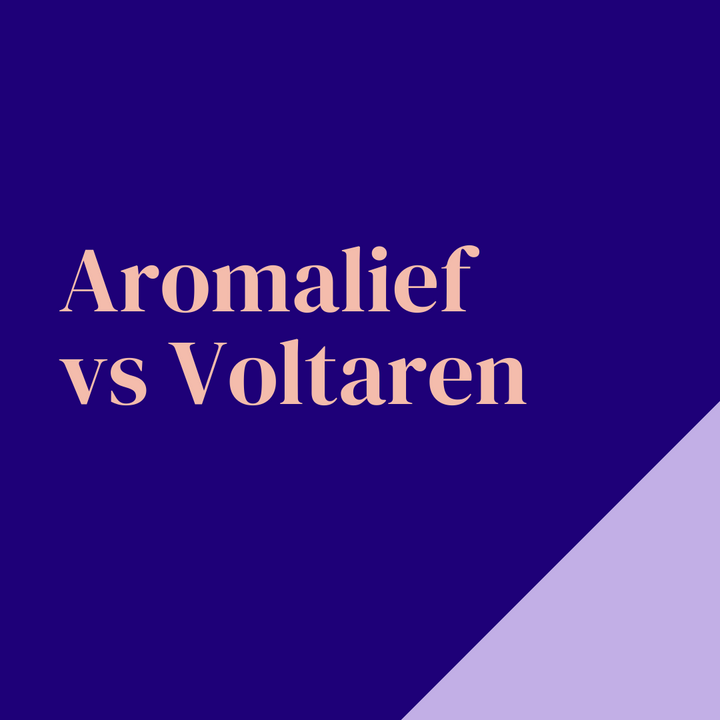 Aromalief Hemp Cream vs Voltaren Gel