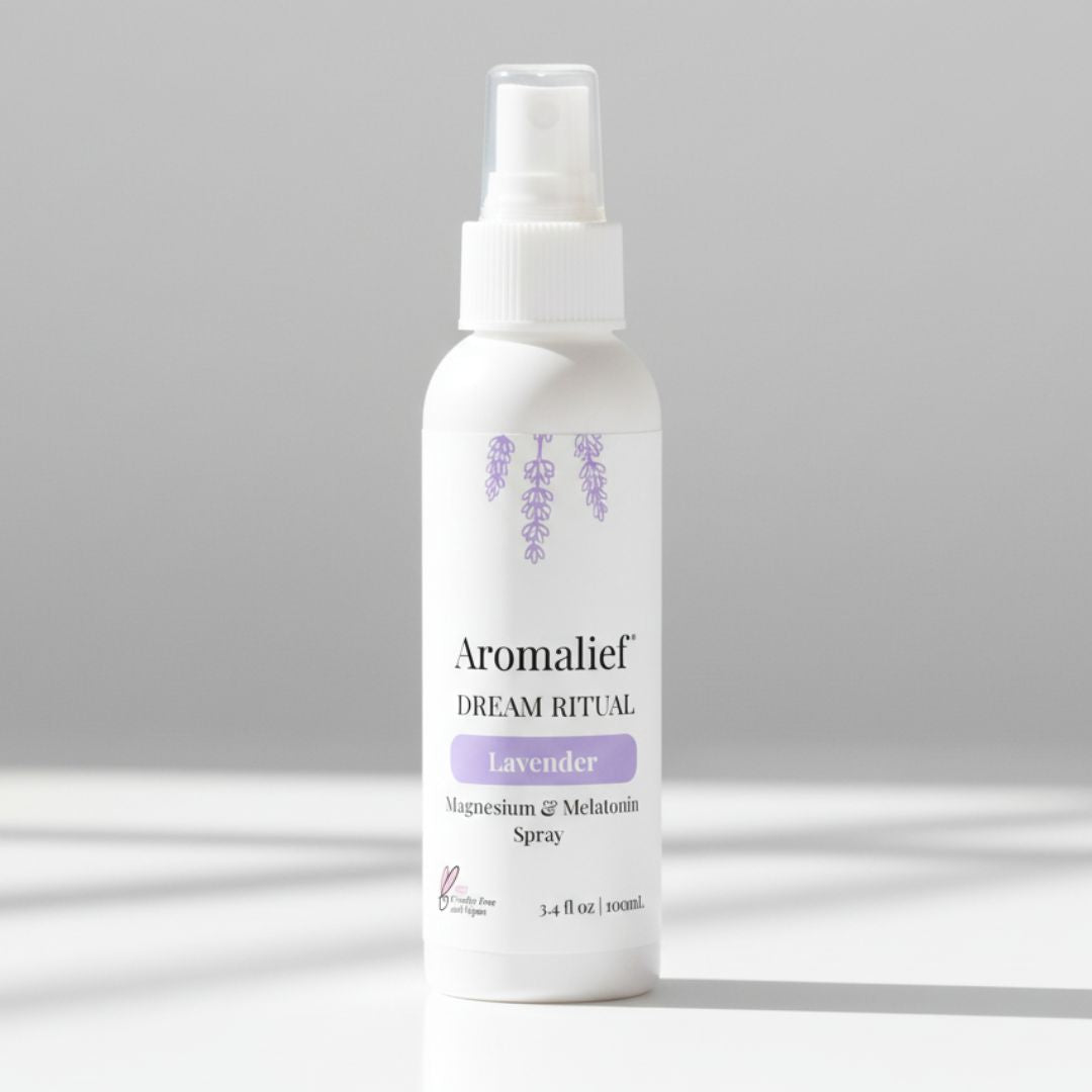 Lavender Magnesium Melatonin Spray Aromalief - 3.4 oz
