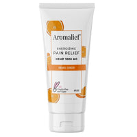 Aromalief Vegan Pain Relief Cream in 4oz Orange Aromatherapy