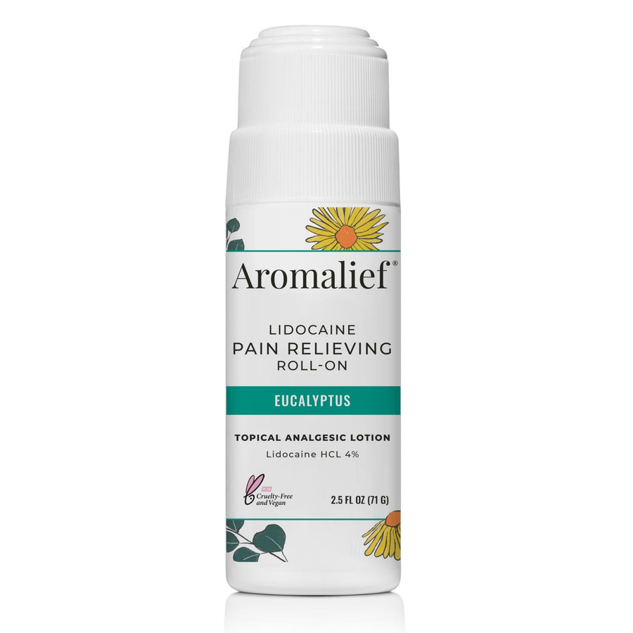 Aromalief Lidocaine Roll On with Arnica and Eucalyptus Single Bottle
