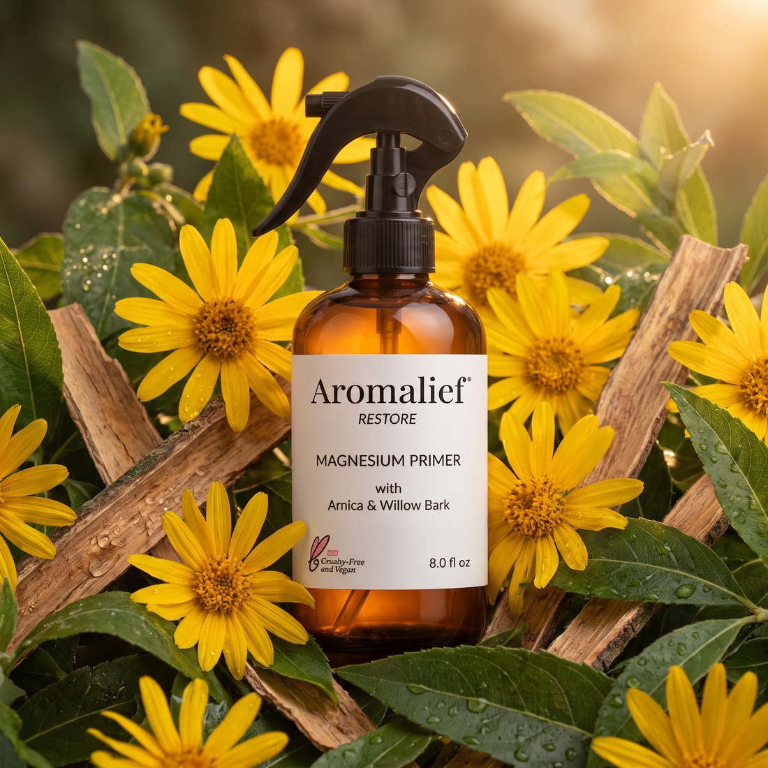 Magnesium Body Spray with Arnica & Willow Bark
