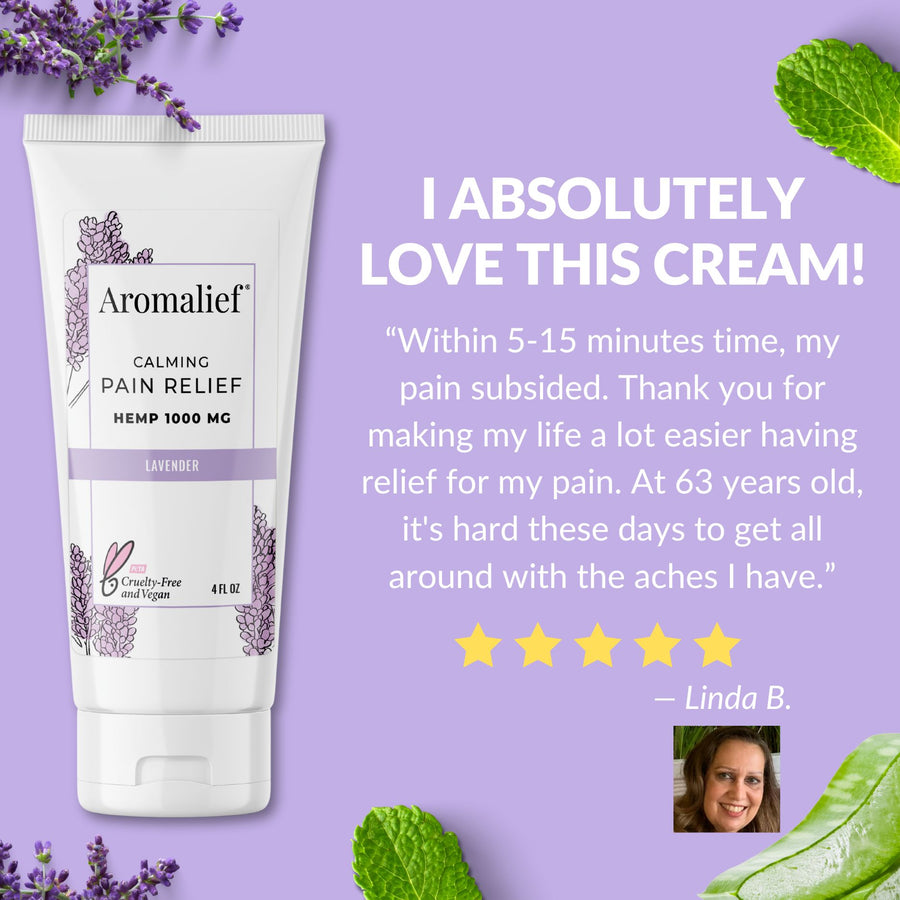 Aromalief Lavender Cream Customer Testimonial
