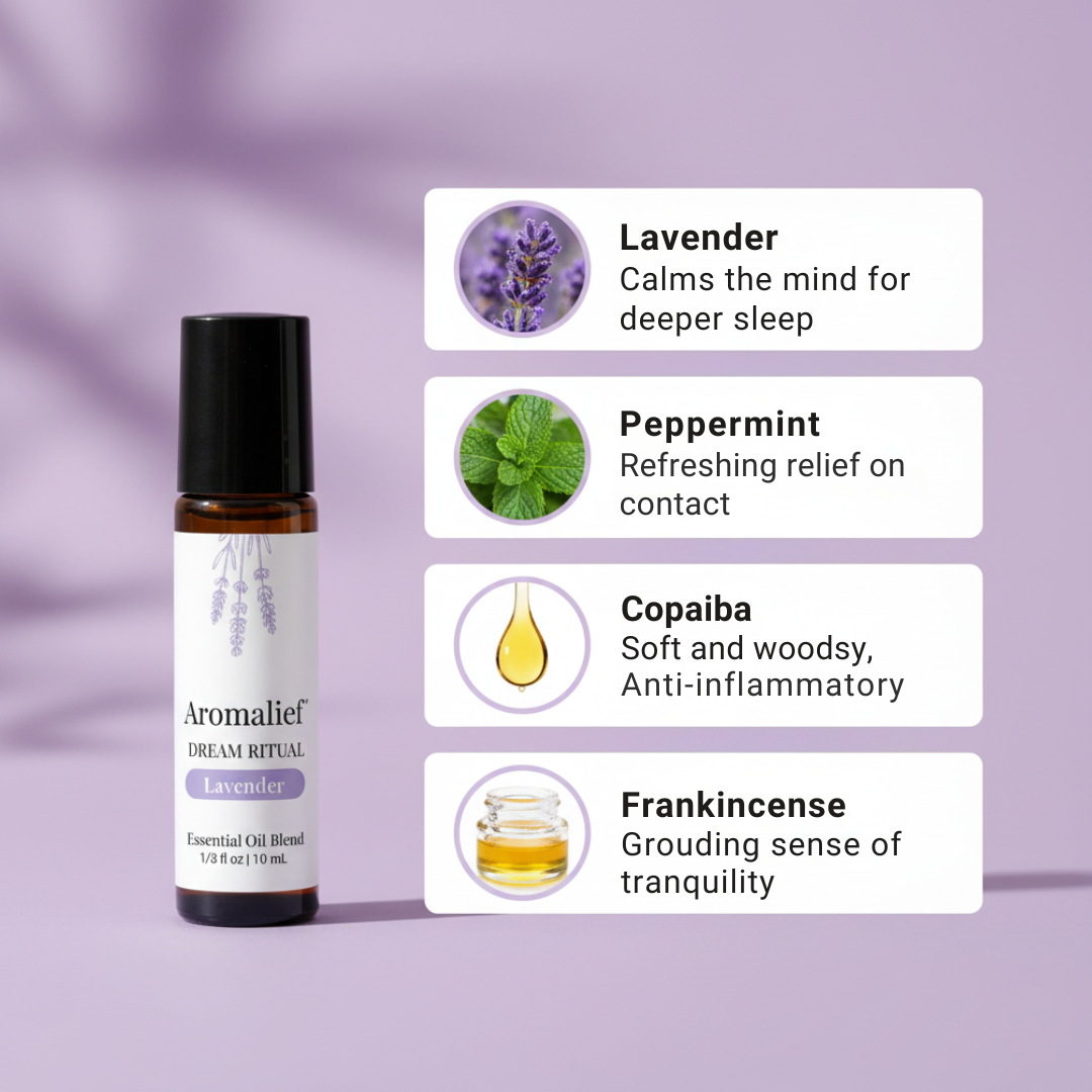 Lavender Essential Oil Blend Roll-On - Aromalief
