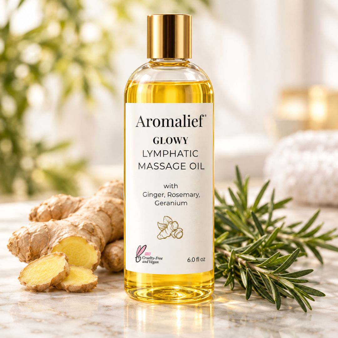 Glowy Lymphatic Massage Oil - Aromalief