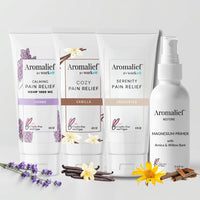 Soothing Pain Relief Creams and Magnesium Spray Set - Aromalief
