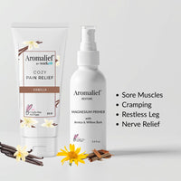 Soothing Pain Relief Creams and Magnesium Spray Set - Aromalief