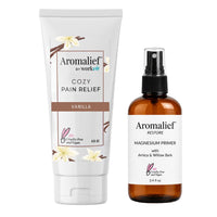 Soothing Pain Relief Creams and Magnesium Spray Set - Aromalief