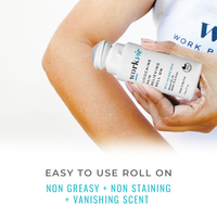 Easy to Use Roll On - Non Greasy - Non Staining - Vanishing Scent